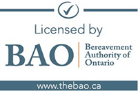 Licensed by the Bereavement Authority of Ontario