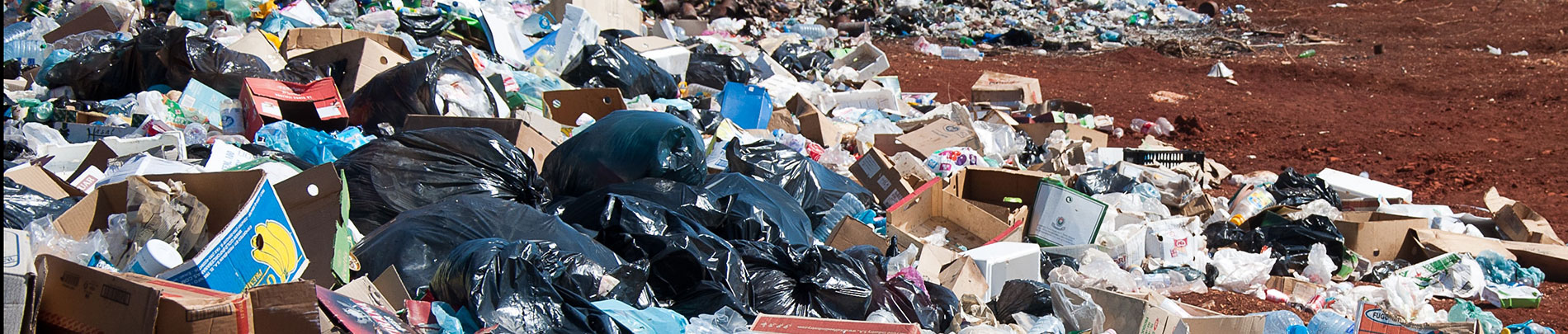 A photo of a landfill.