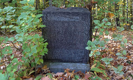 An old headstone in one of our cemeteries.